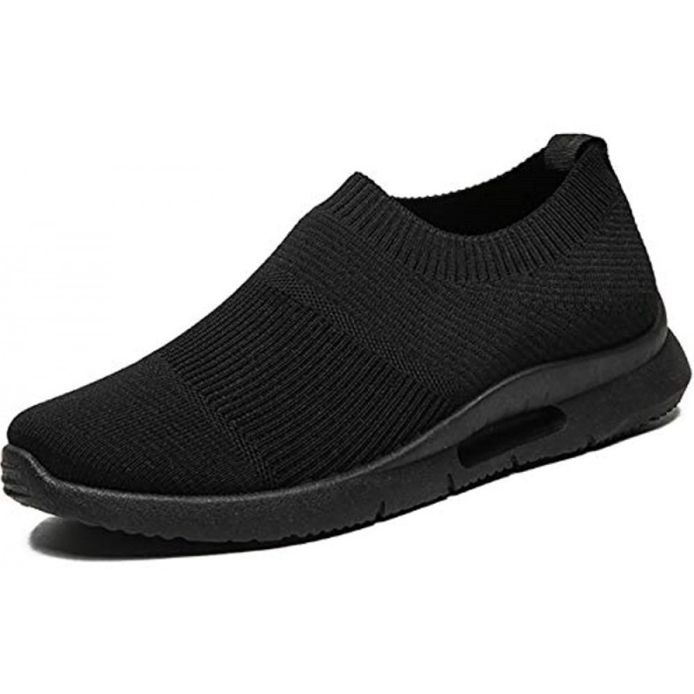 Mens Lightweight Athletic Running Walking Gym Casual Sports Shoes Fashion Sneakers Black